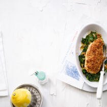 Zitronenhähnchen mit Spinat