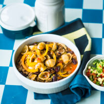 Texmex-Pasta mit Avocado-Salsa Texmex-Pasta mit Avocado-Salsa