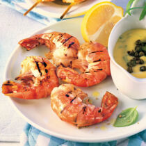 Gegrillte Riesengarnelen