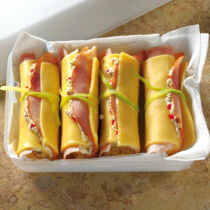 Edamer Schinkenröllchen