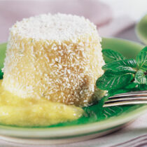 Kokosflan mit Ananassauce Kokosflan mit Ananassauce