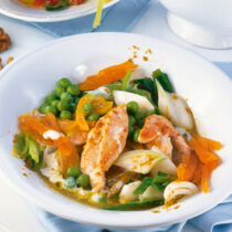 Puten-Geschnetzeltes mit Curry