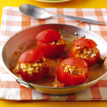 Tomaten mit Hüttenkäse
