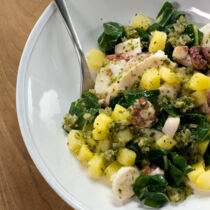 Tintenfischsalat mit Kartoffeln Tintenfischsalat mit Kartoffeln