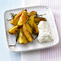 Knabberkartoffeln mit Fetaquark Knabberkartoffeln mit Fetaquark