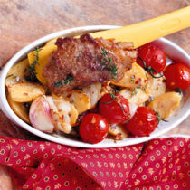 Gebratene Lammscheiben mit Ofengemüse Gebratene Lammscheiben mit Ofengemüse