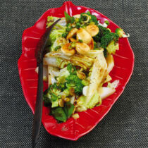 Grünes Pfannengemüse