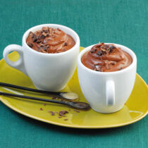 Rotweincreme mit Schokolade