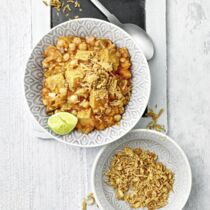 Auberginen-Curry mit Lupine Auberginen-Curry mit Lupine