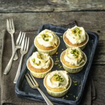 Orangen-Pistazien-Cupcakes Orangen-Pistazien-Cupcakes