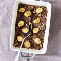 Gebackenes Schoko-Oatmeal Gebackenes Schoko-Oatmeal