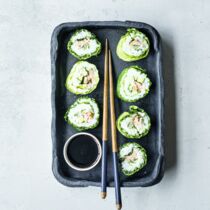 Wirsing-Lachs-Sushis Wirsing-Lachs-Sushis