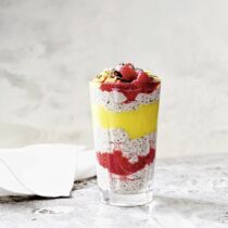 Mango-Himbeer- Chia-Pudding