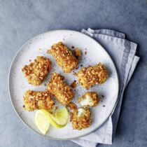 Fisch-Nuggets mit Cornflakes Fisch-Nuggets mit Cornflakes