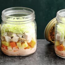 Hähnchensalat in Ananas-Mayo