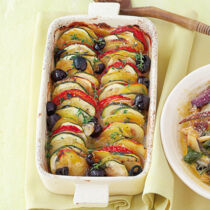 Zucchini-Tomaten-Gratin