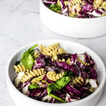 Pasta mit Radicchio und Zitrone