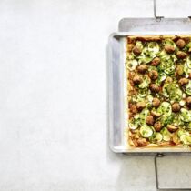 Blätterteigtarte mit Falafel Blätterteigtarte mit Falafel