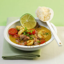 Kalbsgeschnetzeltes in Currysauce