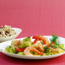 Garnelen-Gurken-Ragout