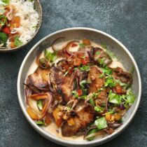 Wildschweincurry mit Gemüse Wildschweincurry mit Gemüse