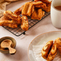 Vegane Franzbrötchen