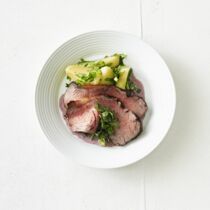 Roastbeef mit Kräuterkartoffeln Roastbeef mit Kräuterkartoffeln