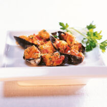 Muscheln aus dem Ofen