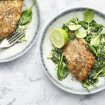 Barschfilet auf Baby-Spinat Barschfilet auf Baby-Spinat