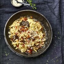 Tagliatelle mit 
Thymianpilzen