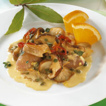 Pilze in Orangensahne Pilze in Orangensahne