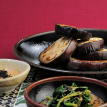 Auberginen mit süßer Misosauce Auberginen mit süßer Misosauce