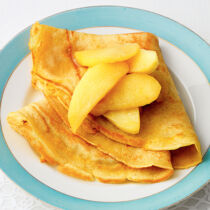 Crêpes mit Calvadosäpfeln Crêpes mit Calvadosäpfeln