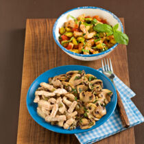 Putengeschnetzeltes mit Tomaten