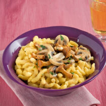 Spätzle mit Pilz-Rahmsauce