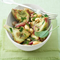 Artischocken-Bohnen-Salat