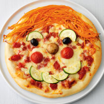 Pizza-Gesichter
