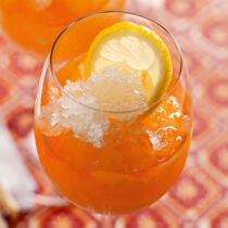 Aperol Sprizz mit Zitronengranité