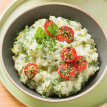 Kartoffelpüree mit Ofentomaten Kartoffelpüree mit Ofentomaten