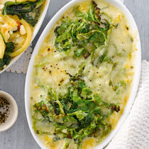 Wirsing-Polenta-Gratin