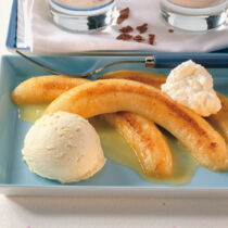 Gebratene Bananen mit Orangensauce