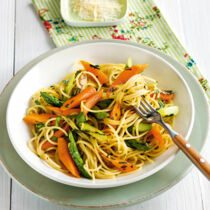 Spaghetti mit grünem Spargel Spaghetti mit grünem Spargel