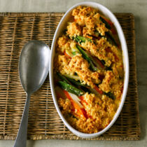 Gemüse unterm Knuspermantel Gemüse unterm Knuspermantel