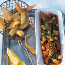 Baccalà mit Kichererbsen Baccalà mit Kichererbsen