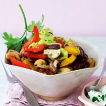 Gemüsepfanne mit roten Bohnen Gemüsepfanne mit roten Bohnen