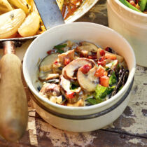 Pilzgemüse in Sahnesauce Pilzgemüse in Sahnesauce