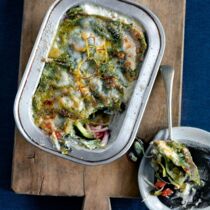 Grüne Lasagne mit Zucchini