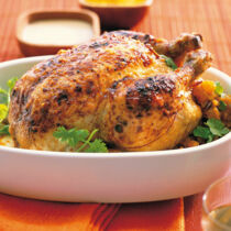 Marokkanisches gefülltes Hähnchen