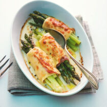 Überbackene Spargelcannelloni