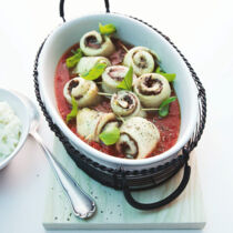 Fischröllchen mit Tomatensalsa